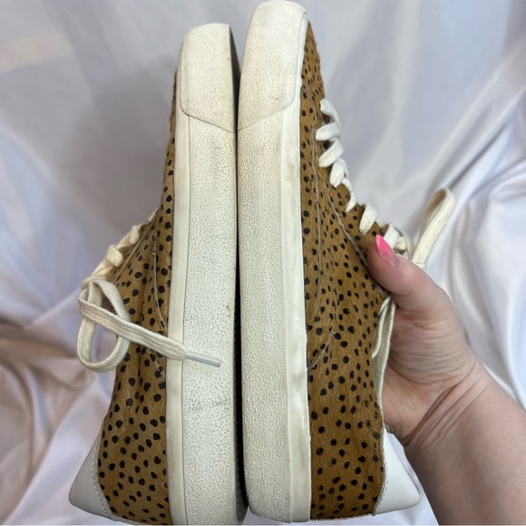 Madewell Sidewalk Low-Top Spot Dot Calf Hair Sneakers, size 8 - Picture 10 of 11